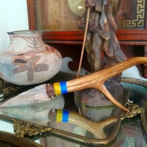 Artisan White Tail Deer Antler Knife/Dagger Hand crafted